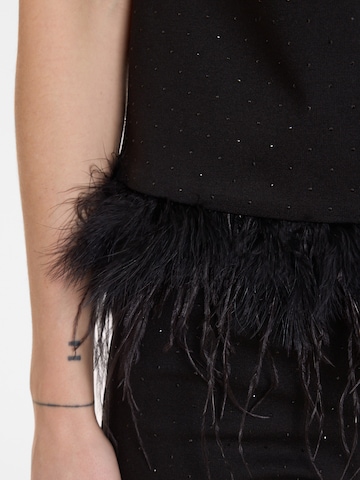 Ana Alcazar Top 'Abosea' in Black