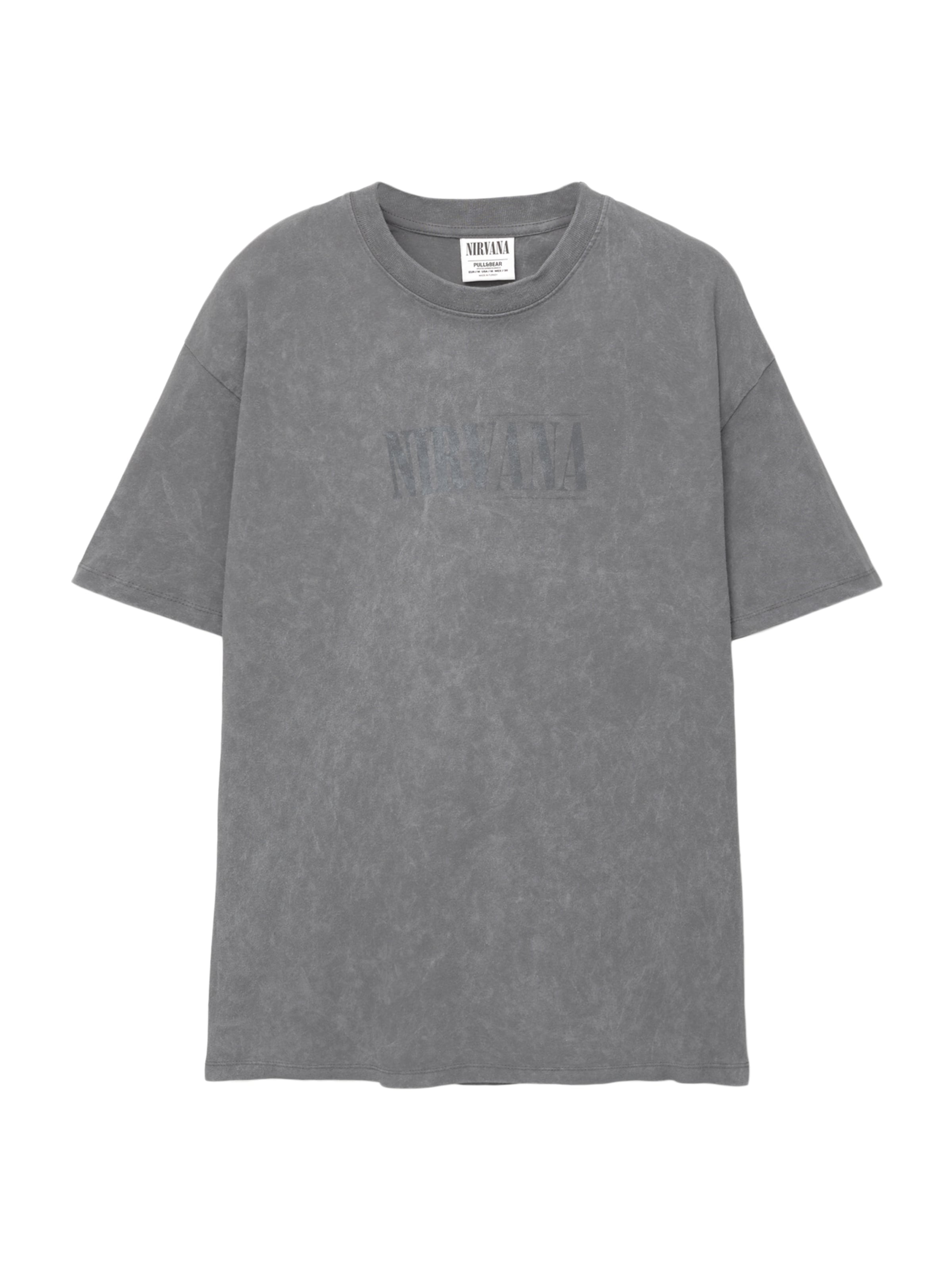 Pull&Bear T-Shirt in Grau: Vorderseite