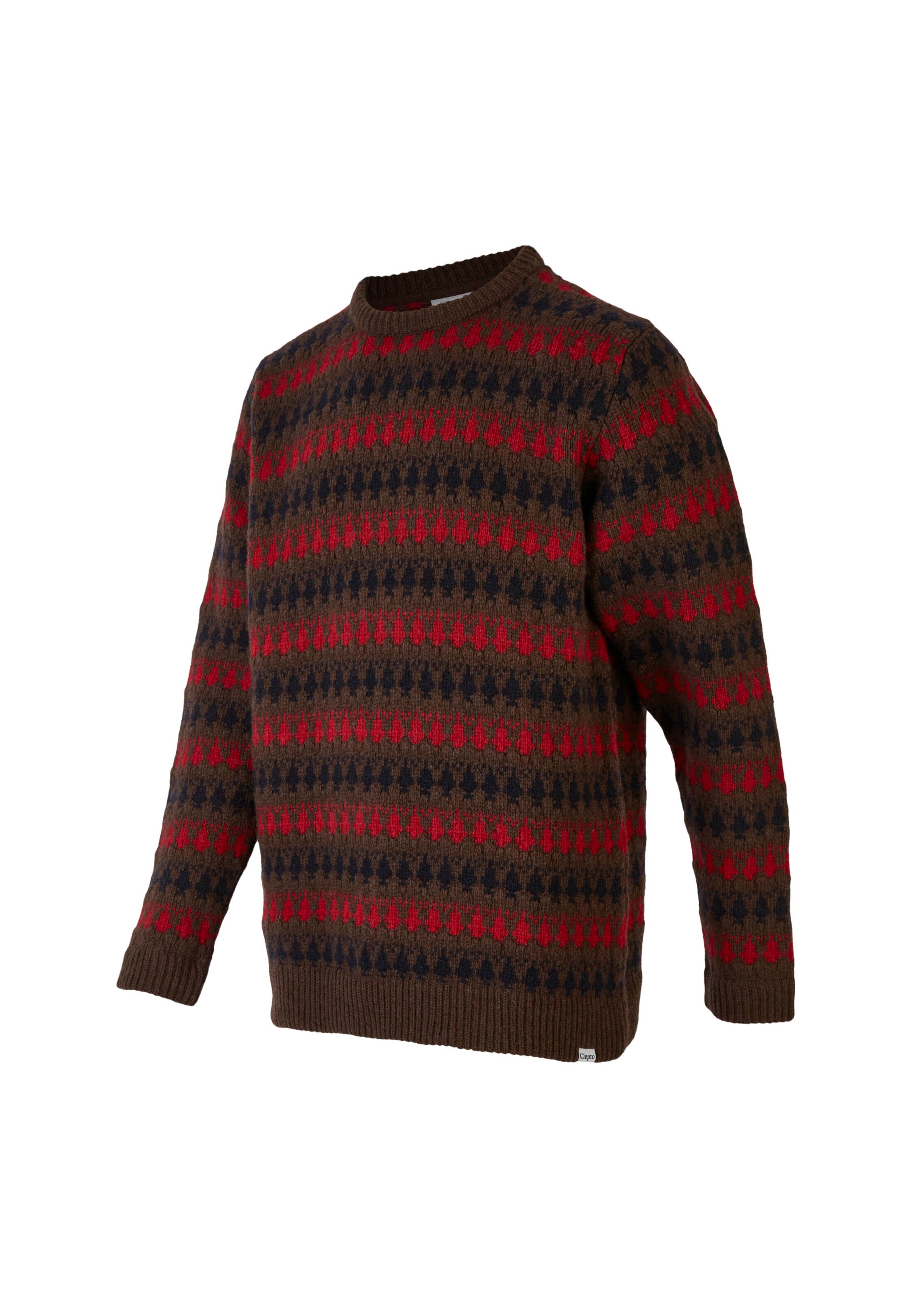 Cleptomanicx Sweater 'Trio' in Brown