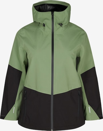 Zizzi Performance Jacket 'MCLIMB' in Green: front