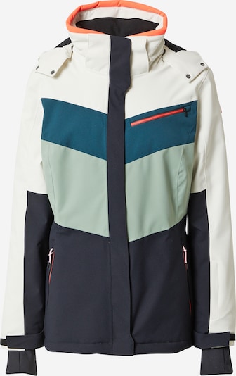KILLTEC Outdoor Jacket in marine blue / Petrol / Light green / White, Item view