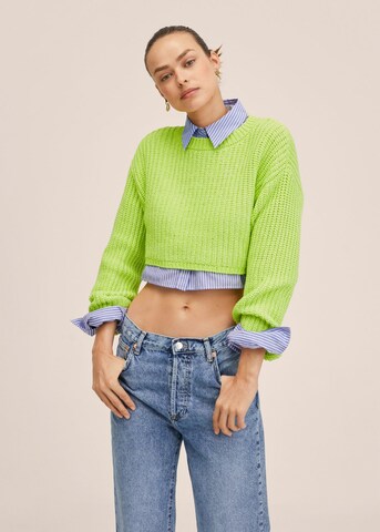 MANGO Pullover 'Hoop' in Grün: predná strana