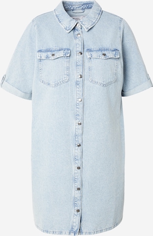Vero Moda Curve Skjortklänning 'VMCJENNIE' i blå: framsida