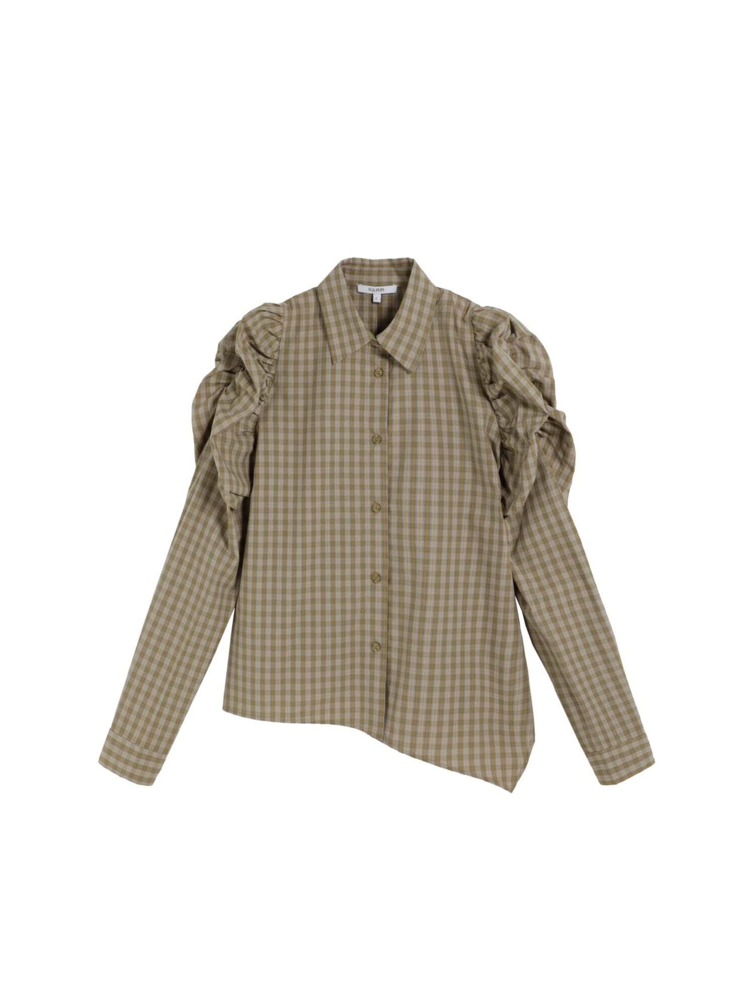 Scalpers Blouse 'Tegre' in Groen: voorkant