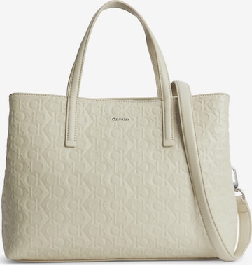 Cabas Calvin Klein en beige : devant