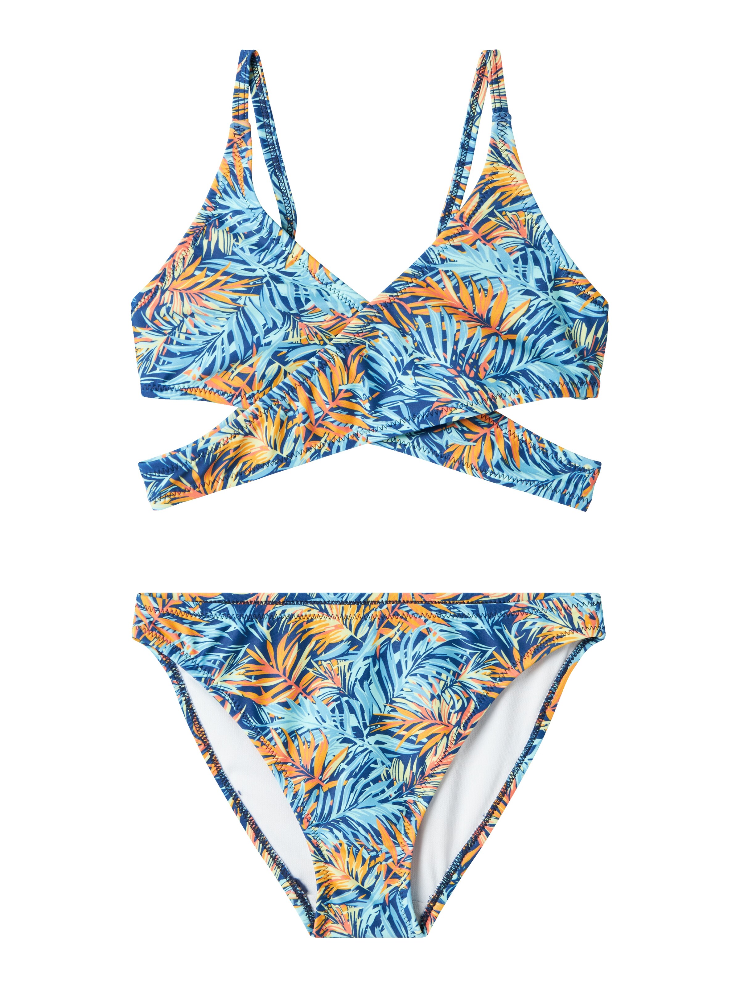 Bikini 'ZELINE' NAME IT en bleu : devant