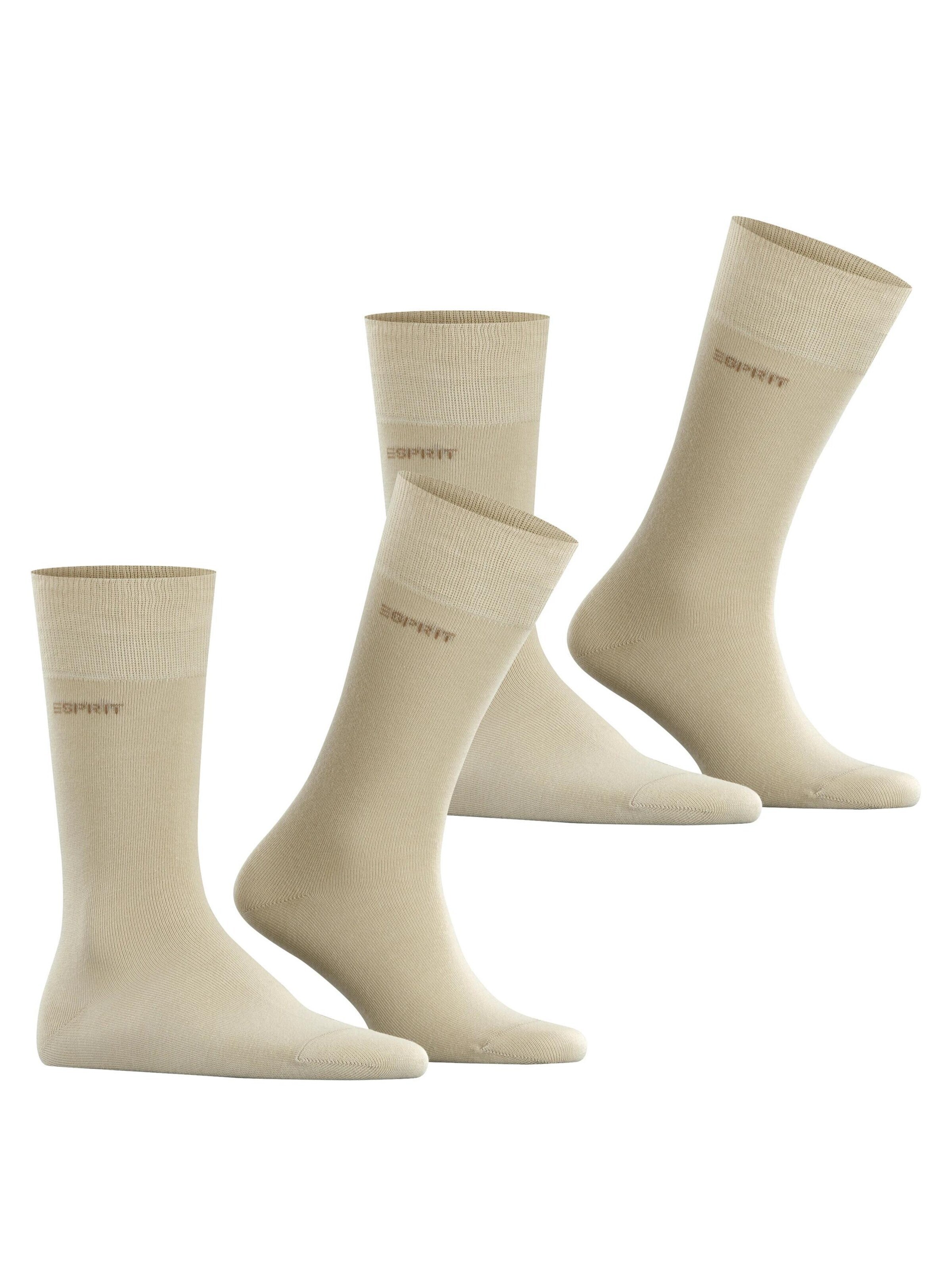ESPRIT Socken 'Basic Uni 2-Pack'‌ in Beige
