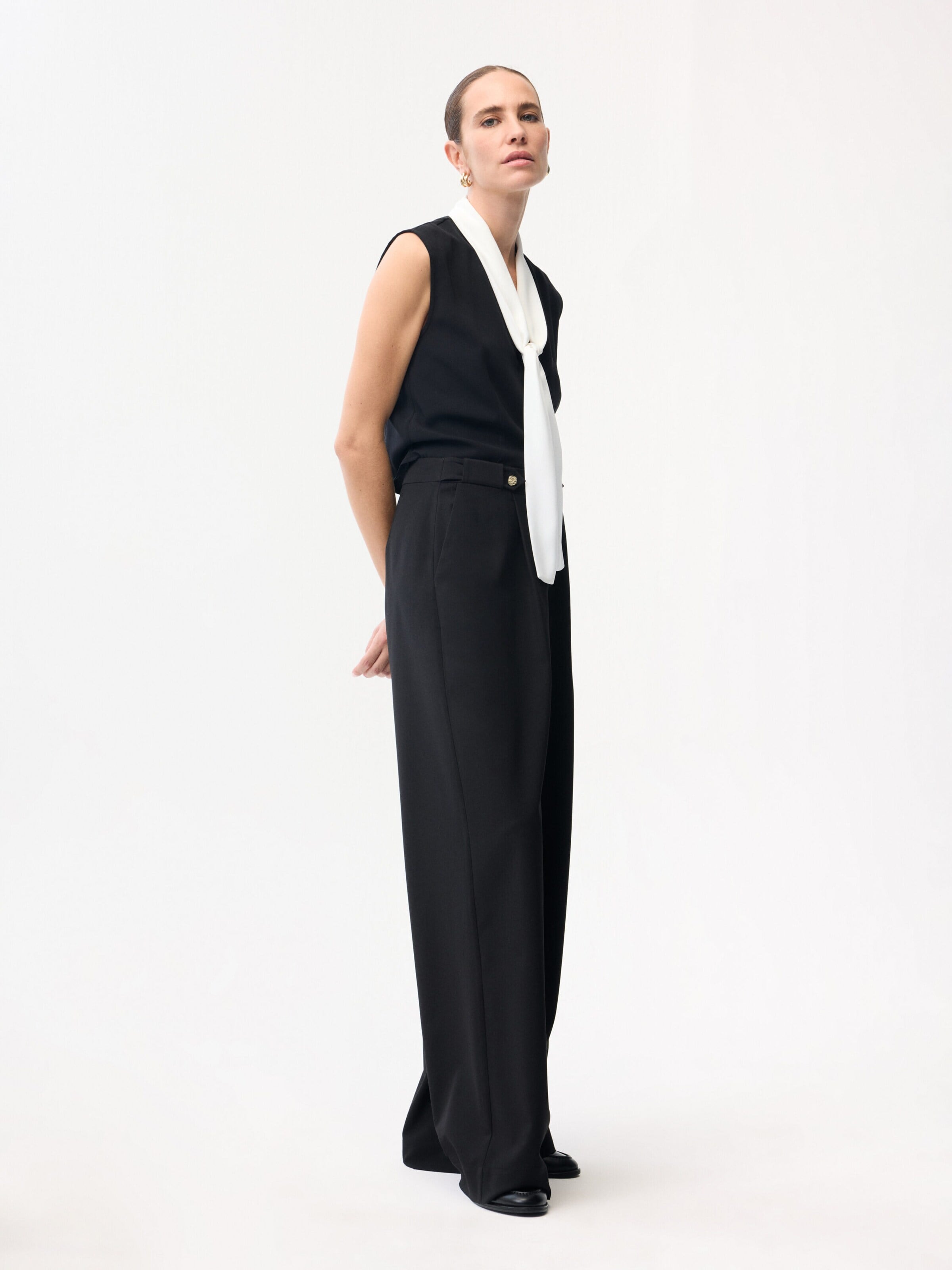 Loosefit Pantalon adl en noir