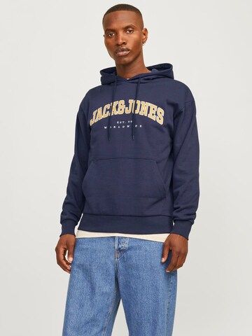 JACK & JONES - Sweatshirt 'JJECaleb' em azul: frente