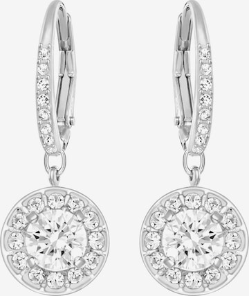 Swarovski - Pendientes 'Attract light' en plata: frente