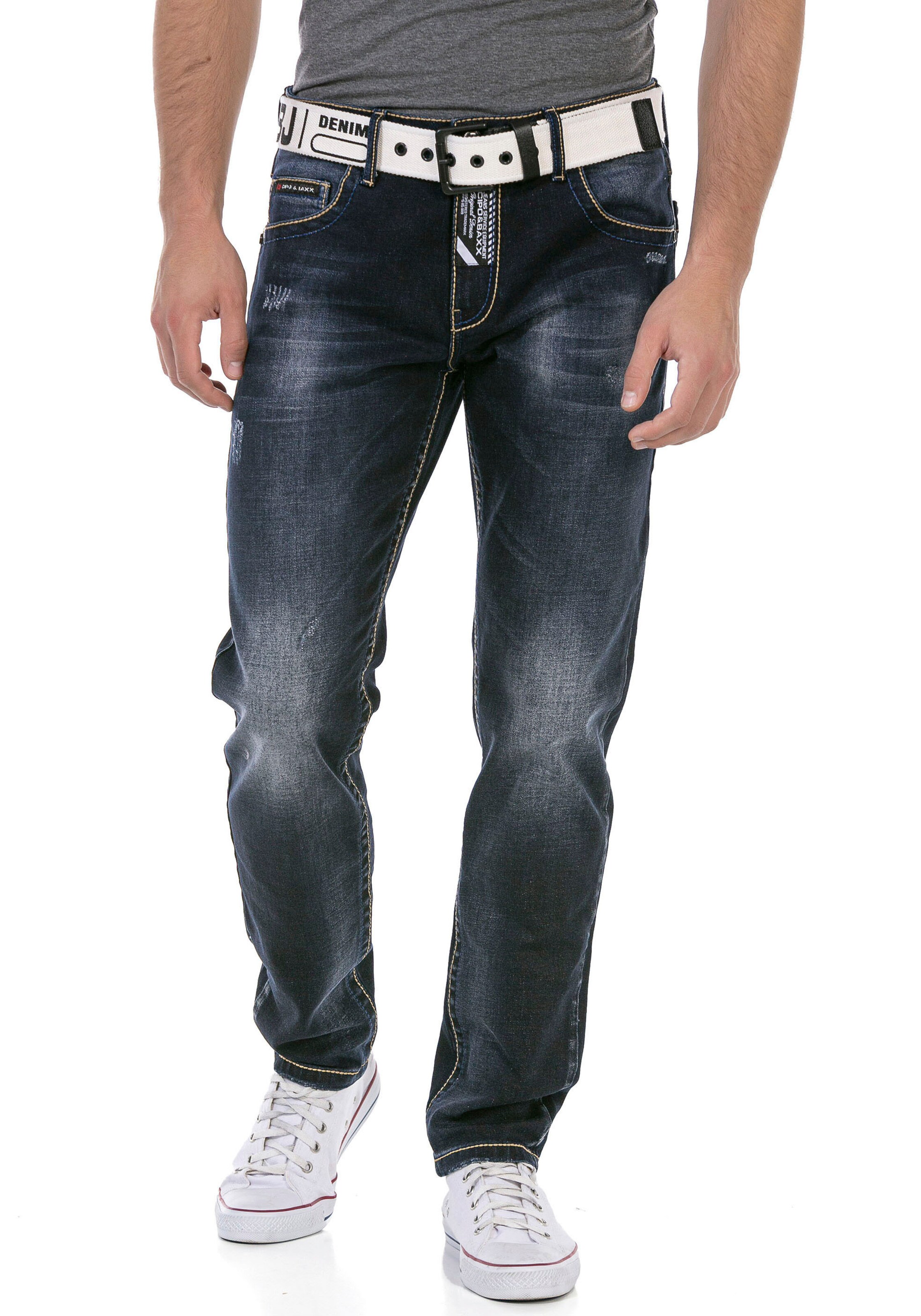 CIPO & BAXX Regular Jeans in Grey