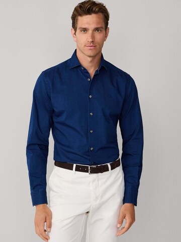 Hackett London Slim fit Overhemd ' ESS' in Blauw
