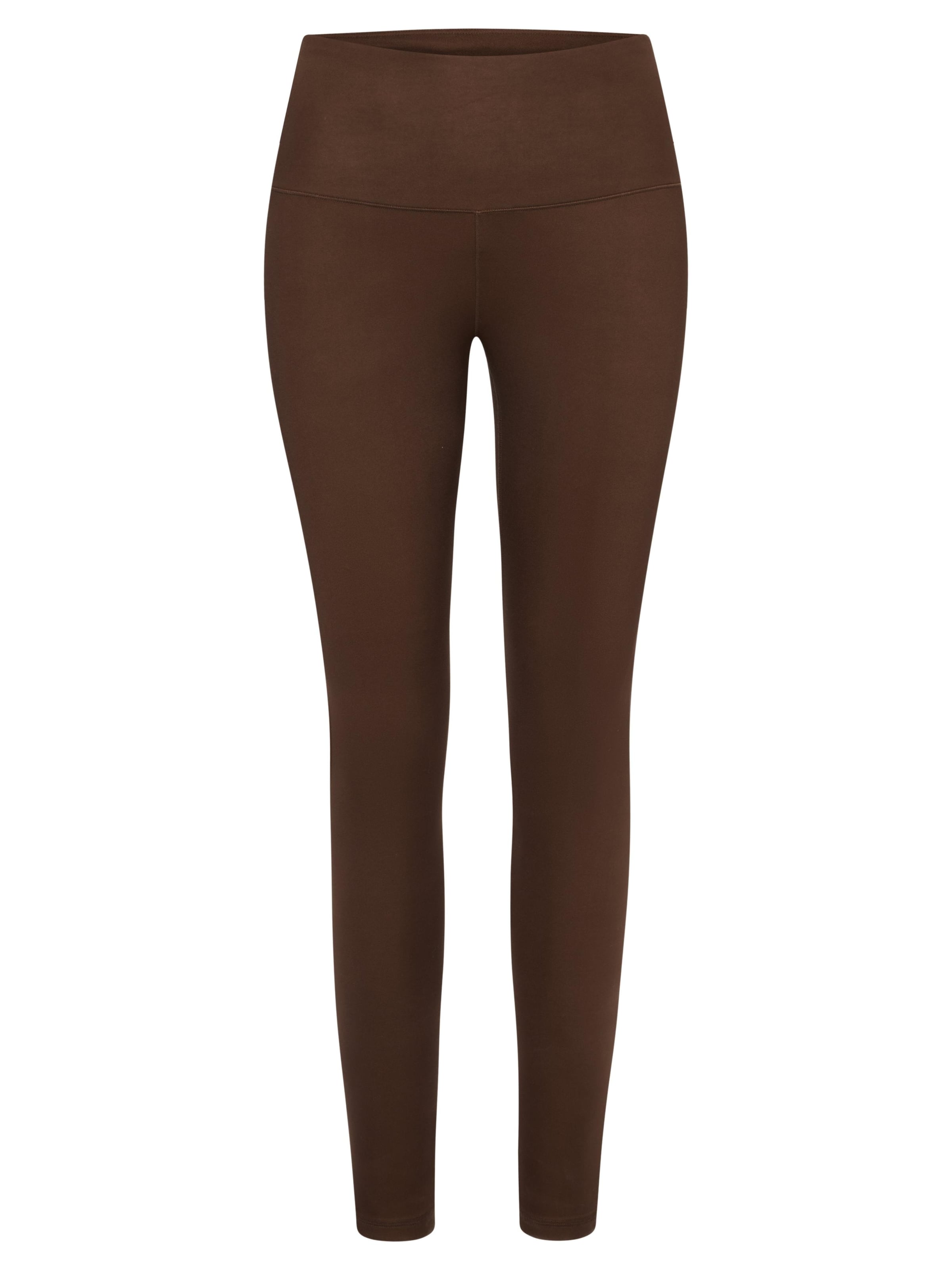 Leggings 'Always Dressed' Hey Honey en marron : devant