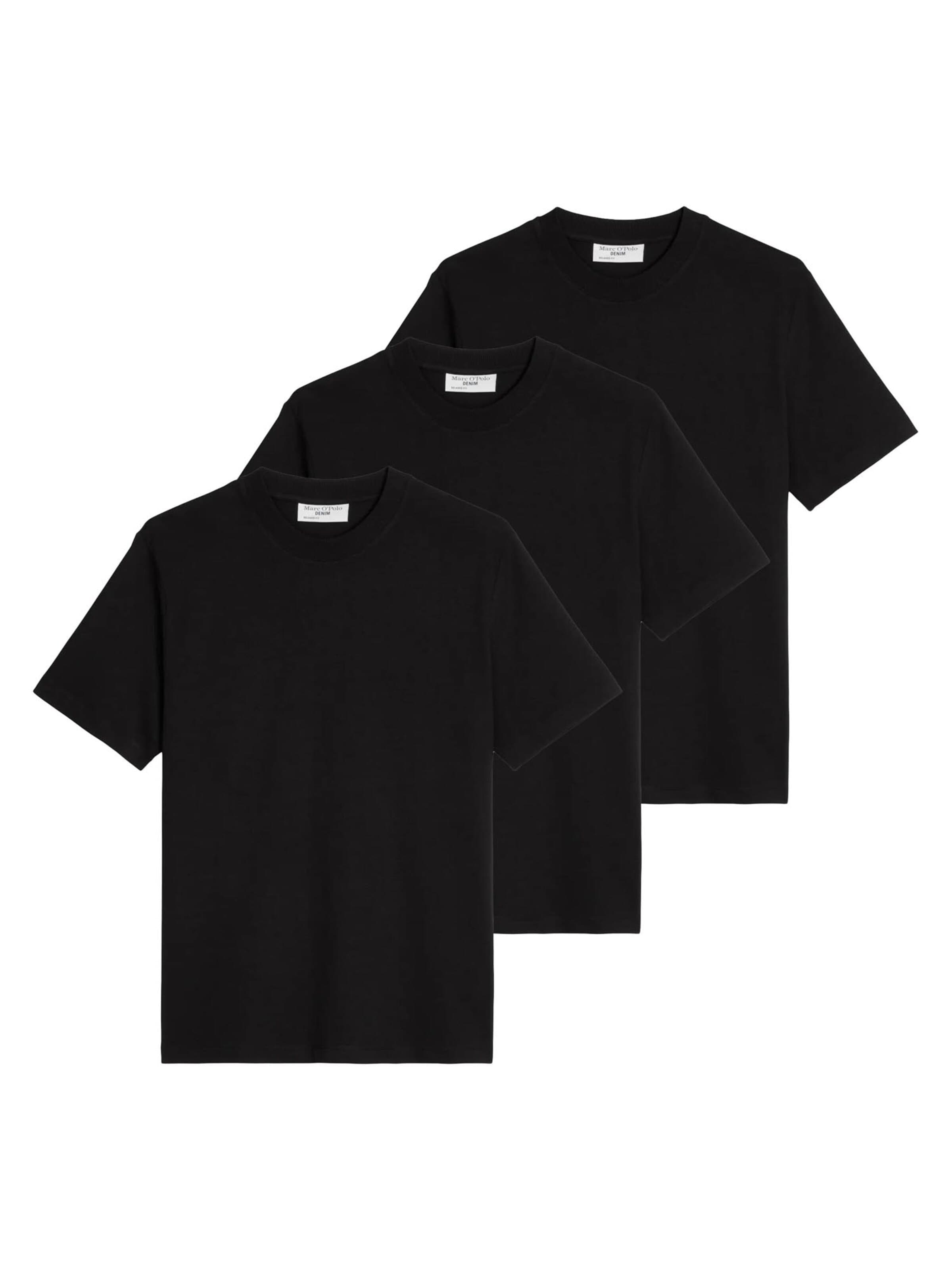 Marc O'Polo DENIM Shirt 'Basic' in Black: front