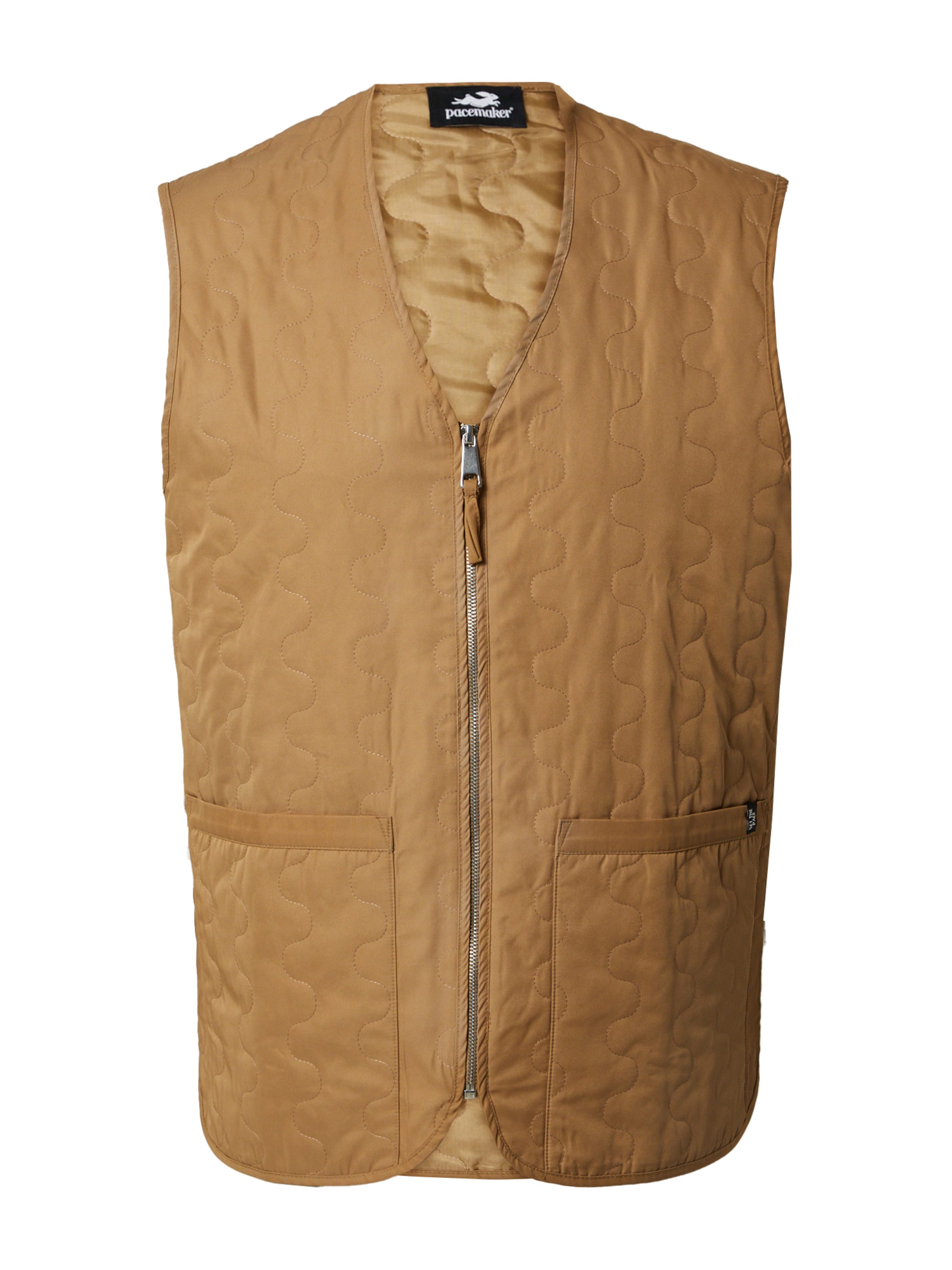 Pacemaker - Chaleco 'Damien' en beige: frente