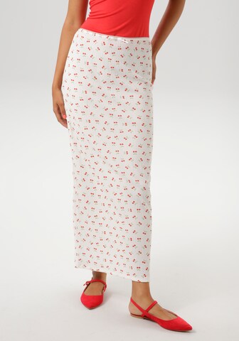 Aniston CASUAL Skirt in White: front