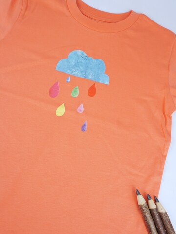 MelaDi Shirt 'Regenwolke' in Orange