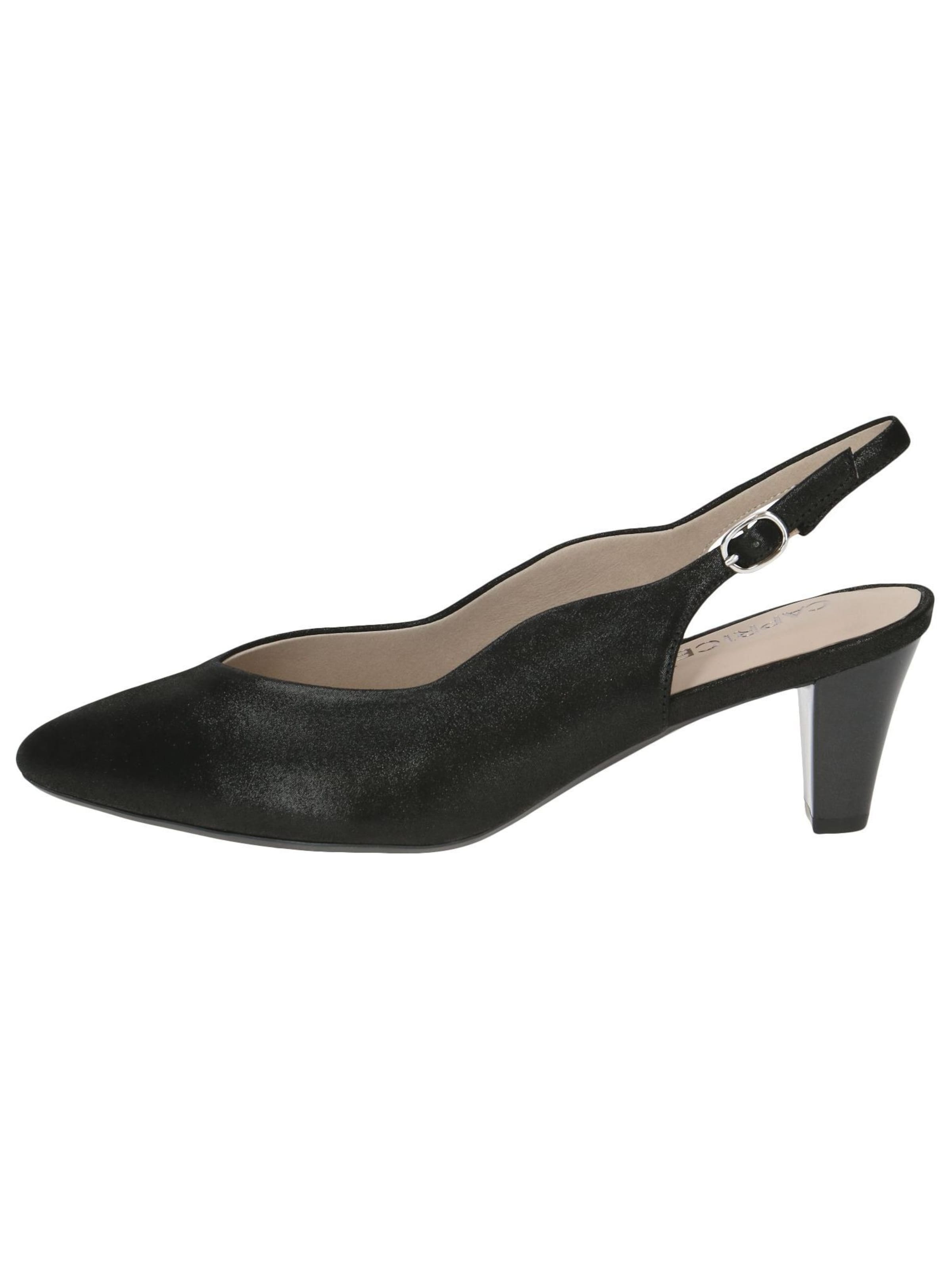 CAPRICE Slingback Pumps in Black