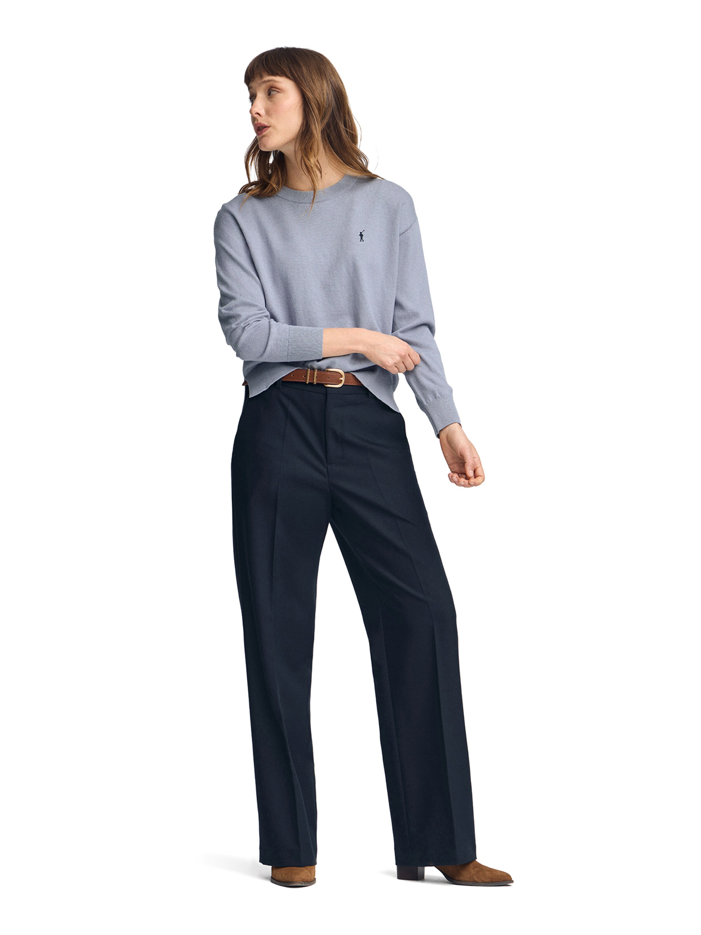 Polo Club Pullover in Blau: Vorderseite