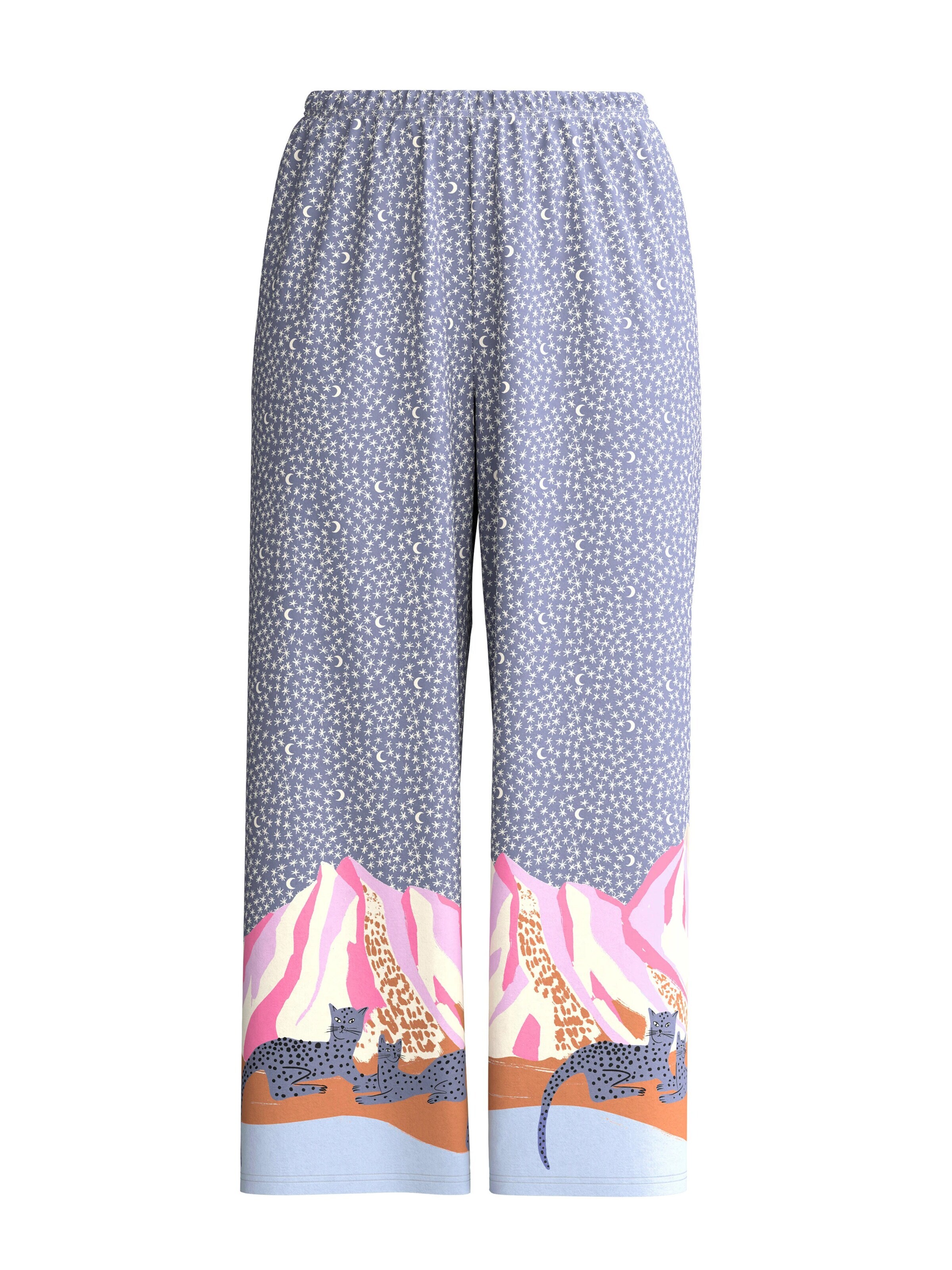 CALIDA Pyjamahose 'Sleep Over M&M'‌‌‌‌‌‌‌‌‌‌ in Blau: Vorderseite
