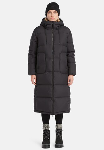 TIMBERLAND Winter Coat in Black: front