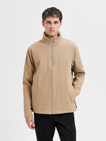 SELECTED HOMME Övergångsjacka 'Atlanta' i beige: framsida