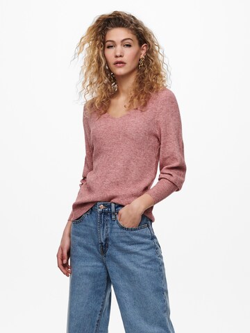 Pull-over 'Atia' ONLY en rose : devant