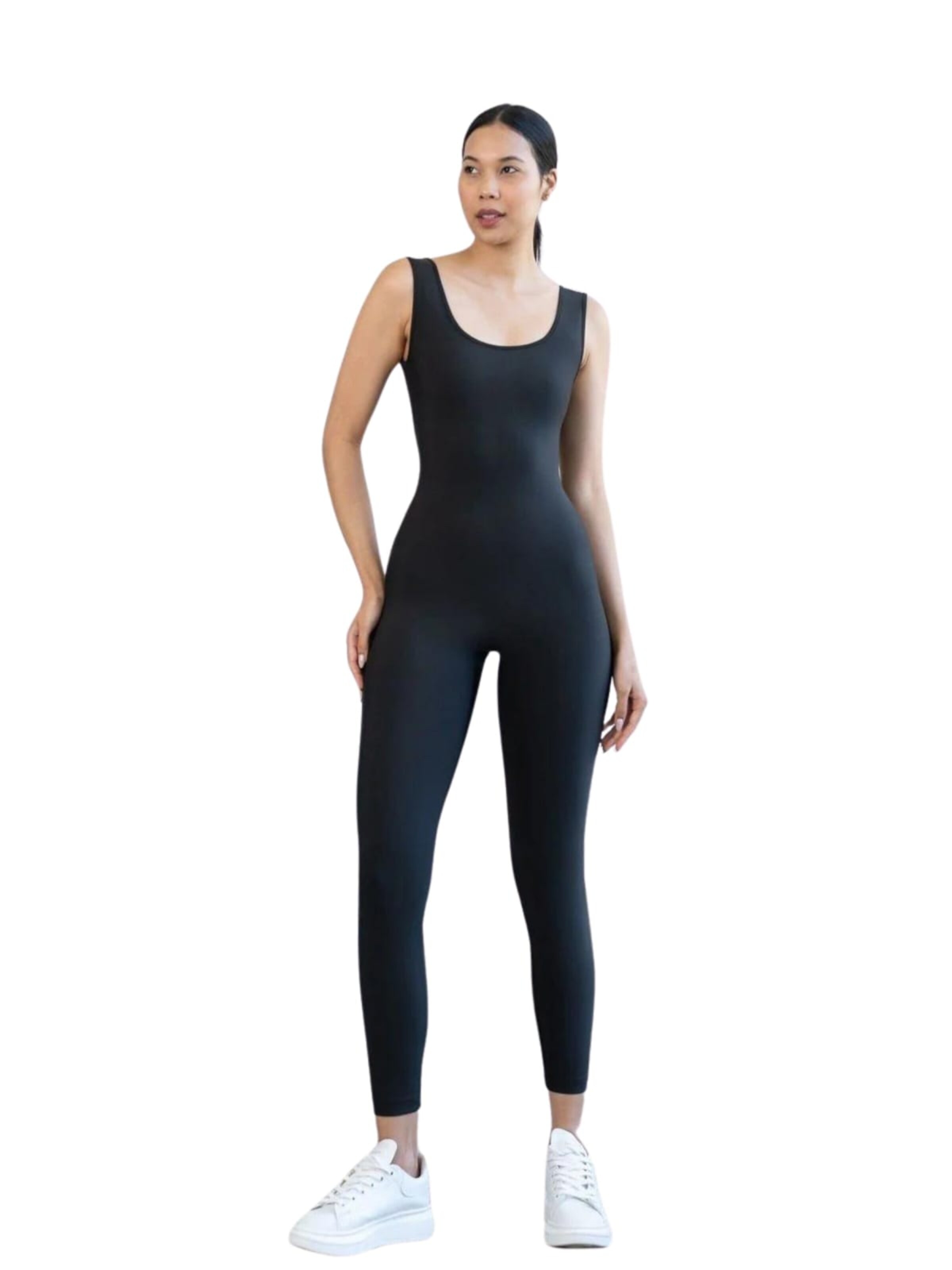 Lismina Jumpsuit '1400 Scrunch Butt' in Black: front