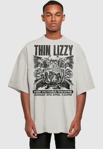 Merchcode Shirt 'Thin Lizzy - New Victoria Theatre' in Grey: front