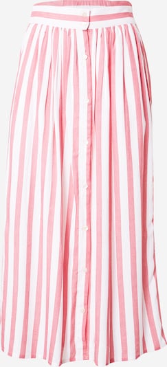 Bizance Paris Jupe 'ETHERE' en rouge pastel / blanc, Vue avec produit