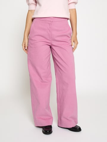 Regular Pantalon ' PCJenny pant' Peppercorn en rose : devant