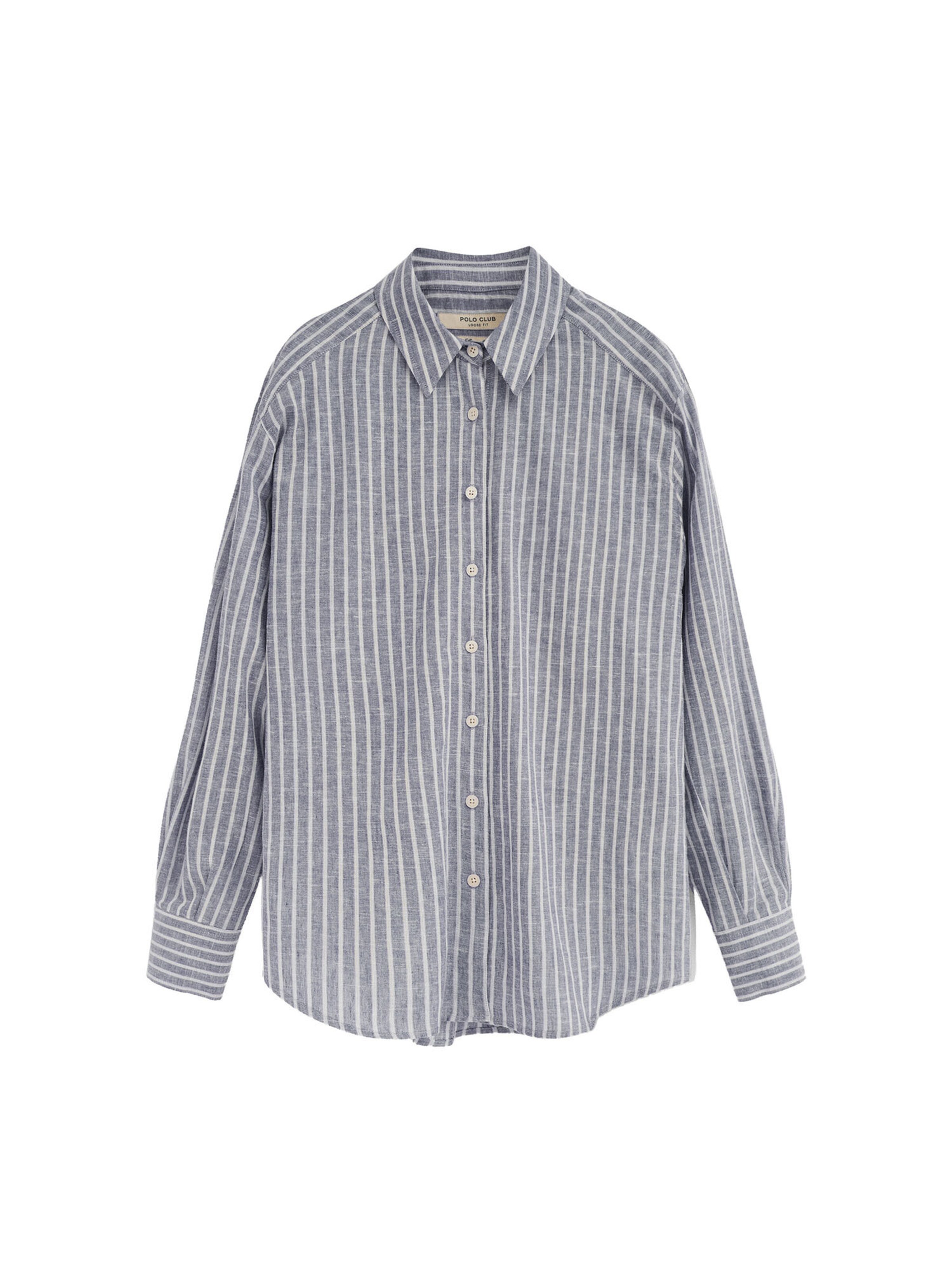 Polo Club Blouse in L in Blue / White, Item view