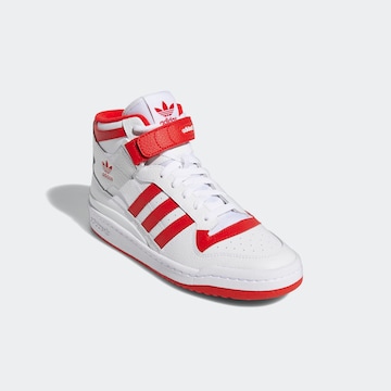 ADIDAS ORIGINALS - Sapatilhas altas 'Forum' em branco