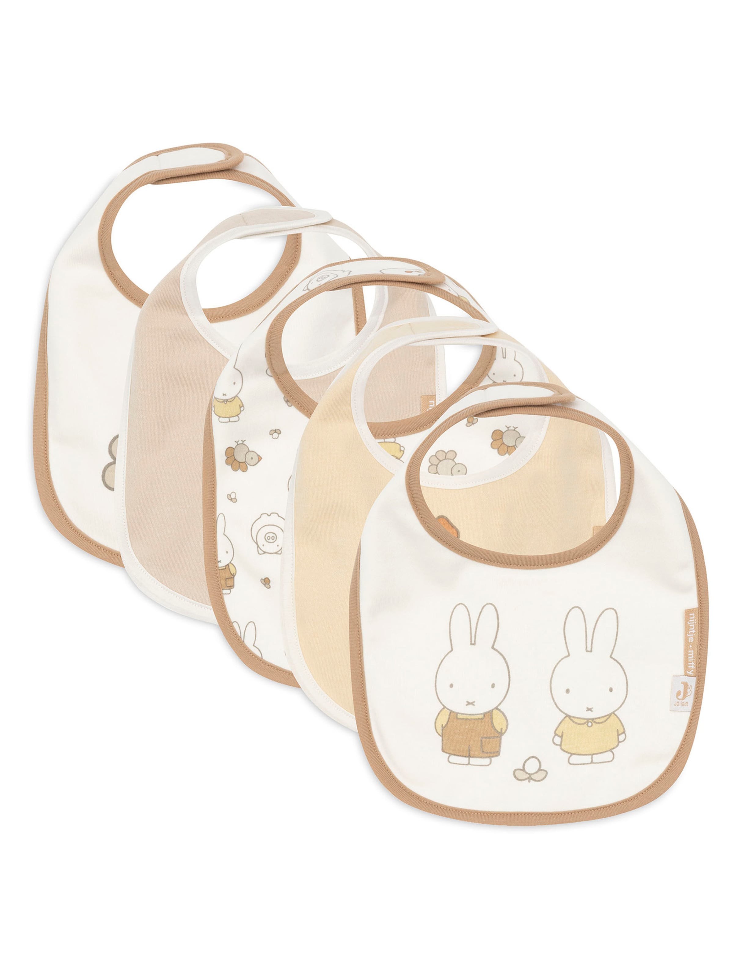 Jollein Slab 'Miffy Family Farm' in Beige: voorkant