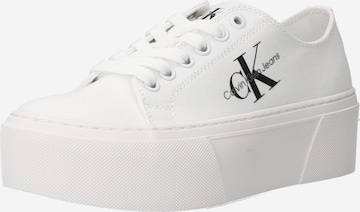 Calvin Klein Jeans - Zapatillas deportivas bajas en blanco: frente