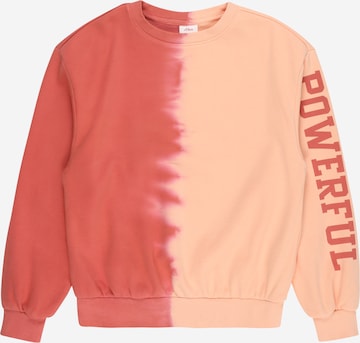 s.OliverSweater majica - narančasta boja: prednji dio