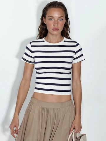 T-shirt Busem en bleu : devant