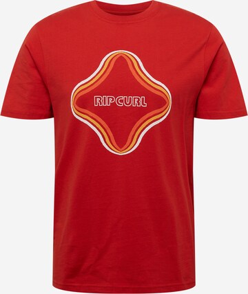 T-Shirt fonctionnel RIP CURL en rouge : devant