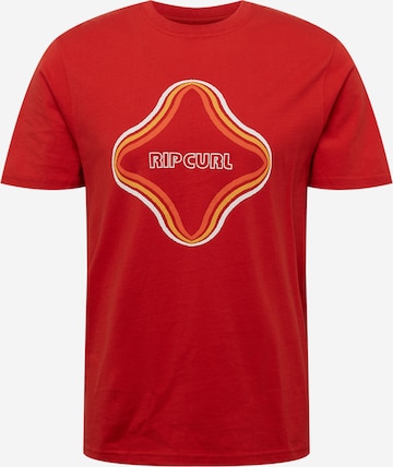 RIP CURLTehnička sportska majica - crvena boja: prednji dio