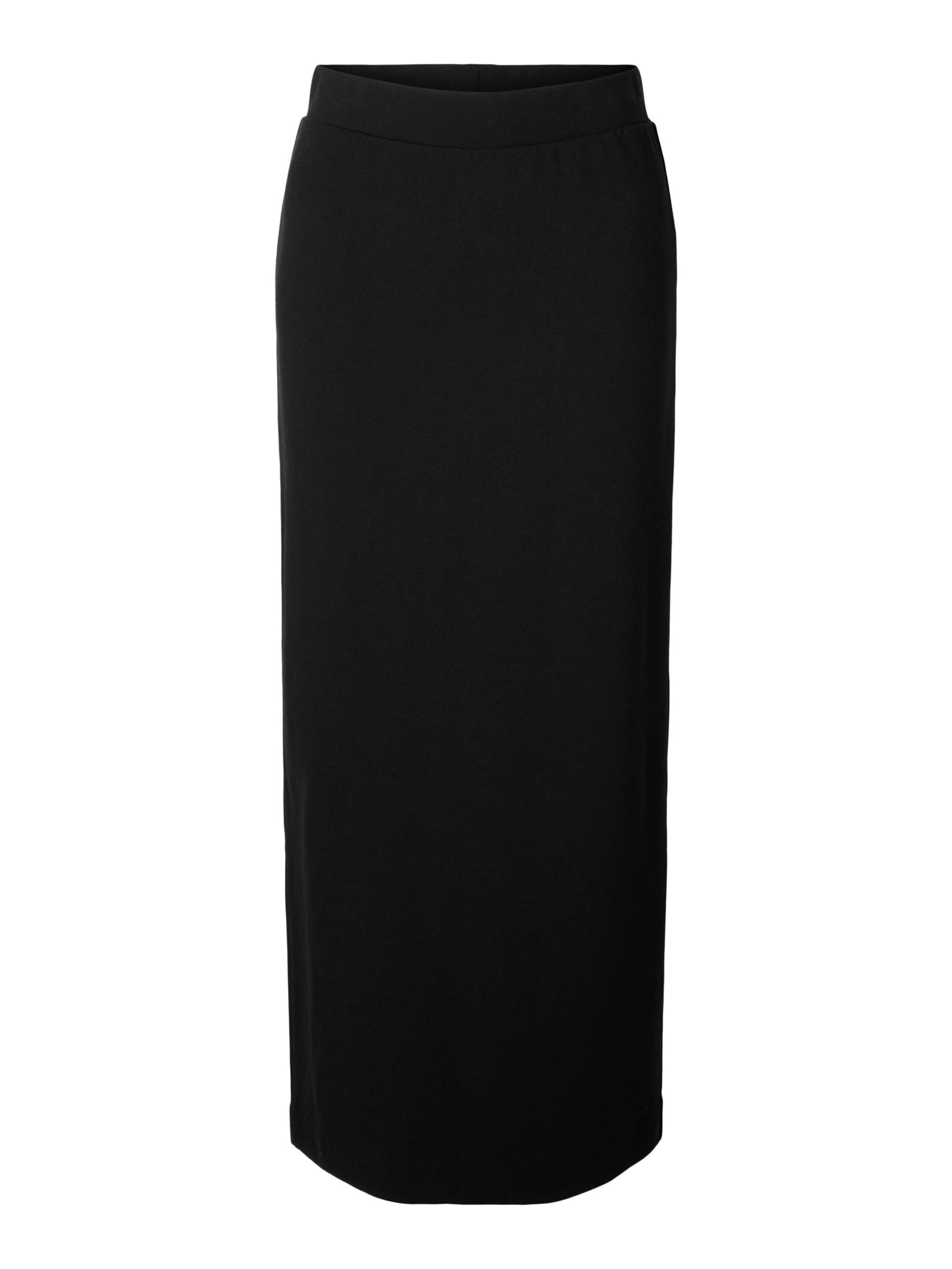 Fustă 'Shelly' de la SELECTED pe negru: față