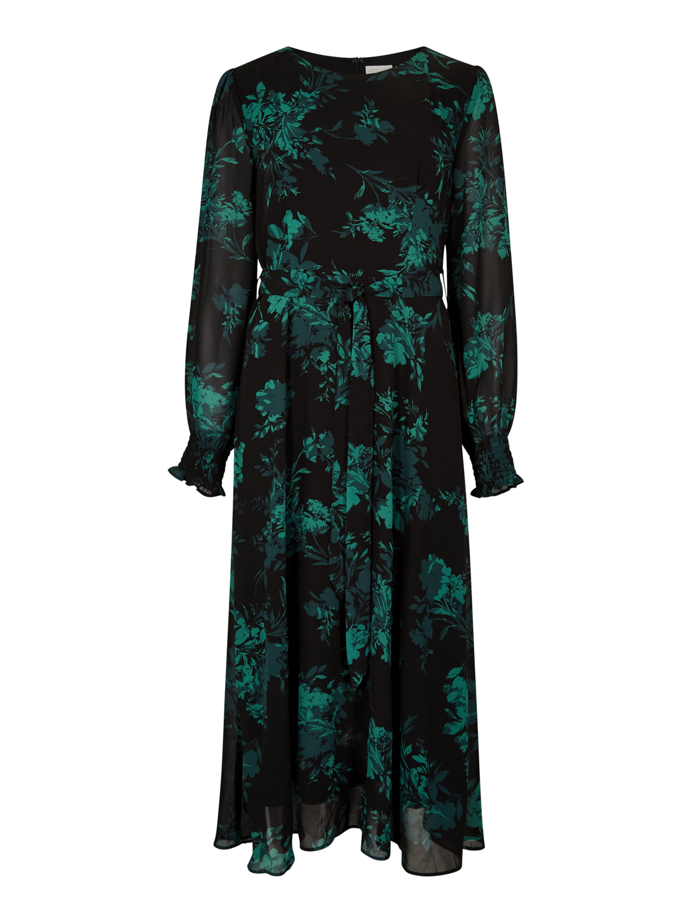 Apricot Silhouette Floral Midaxi Dress ' ' in Grün: Vorderseite