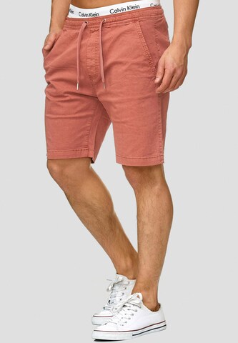 Regular Pantalon 'Kelowna' INDICODE JEANS en orange : devant