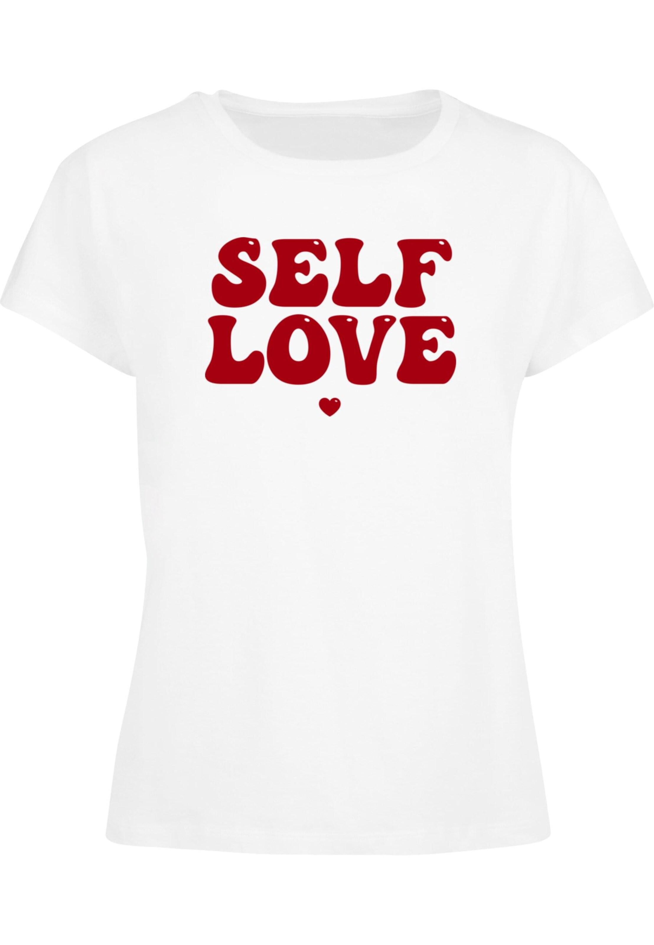 Merchcode Shirt 'Self Love' in White: front