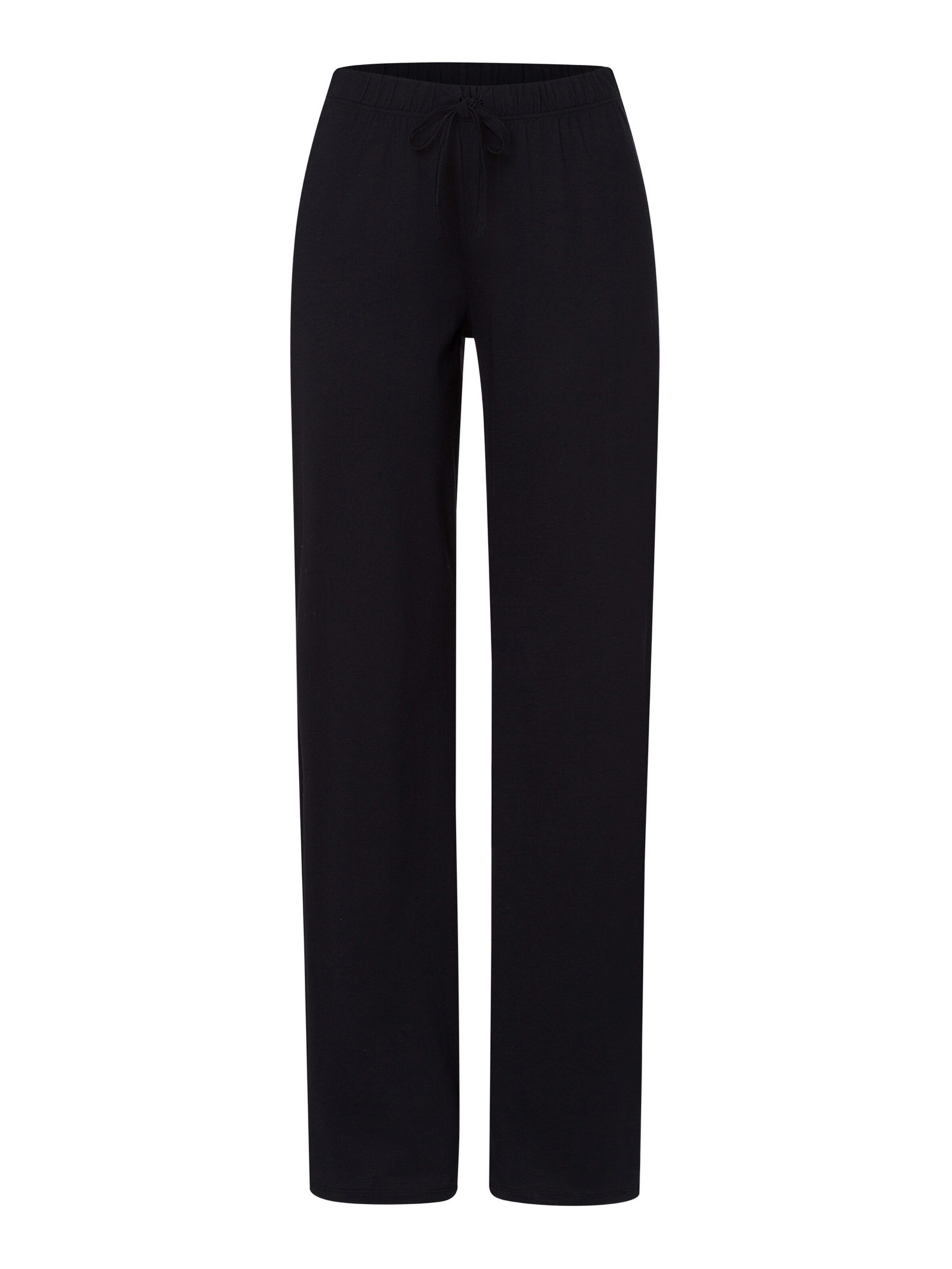 Hanro Loosefit Stoffhose ' Natural Wear ' in Schwarz: Vorderseite