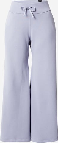 ADIDAS SPORTSWEAR Wide leg Sports trousers 'Lounge Fleece Wide' in Purple: front