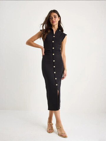 Robe Bianco Lucci en noir : devant