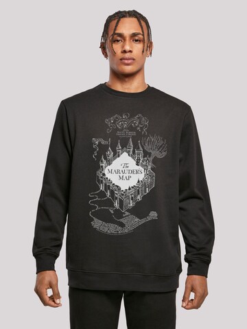 F4NT4STIC Sweatshirt 'Harry Potter The Marauder's Map' in Schwarz: Vorderseite