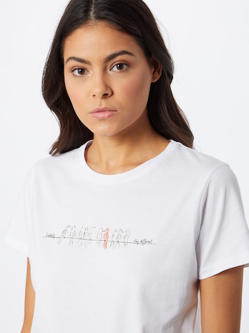 T-shirt 'Stay Birdy' Iriedaily en blanc