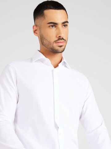 SEIDENSTICKER Slim fit Business Shirt 'SMART PERFORMANCE' in White