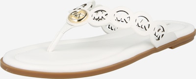 Šlepetės per pirštą 'JANIE' iš MICHAEL Michael Kors, spalva – balta, Prekių apžvalga